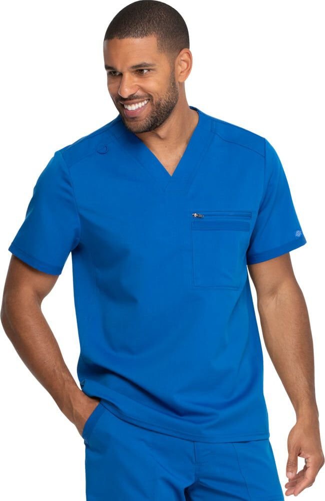 Men's V-Neck Solid Scrub Top