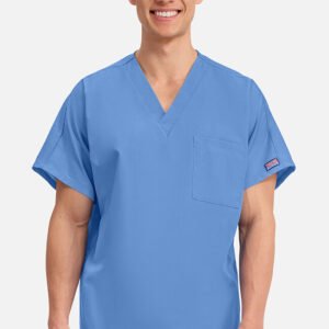 Unisex V-Neck 1 Pocket Scrub Top