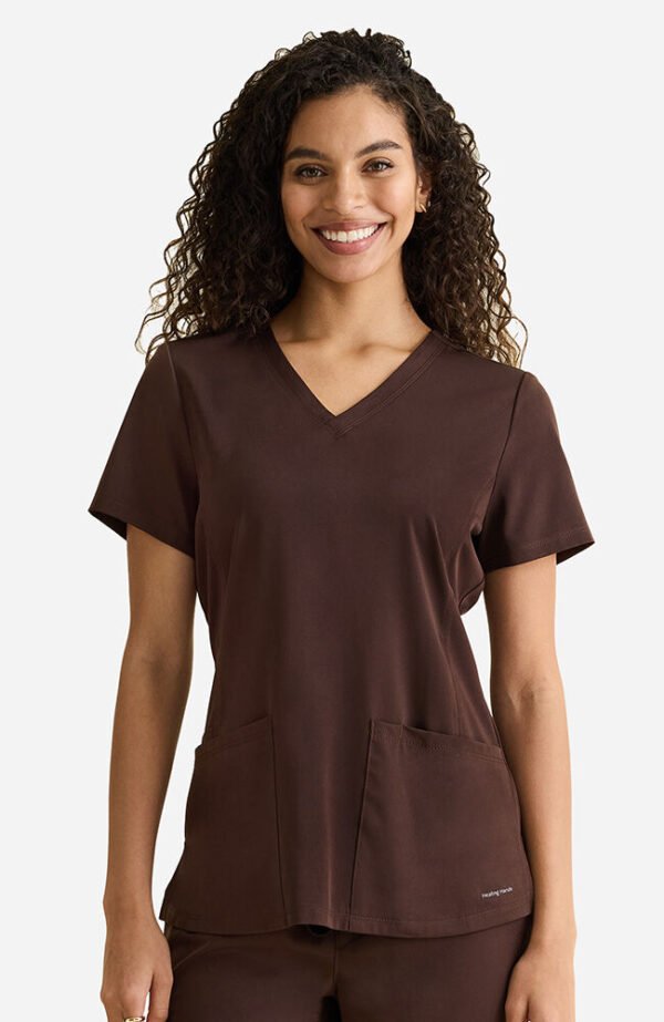 Women's Monica V-Neck Solid Scrub Top