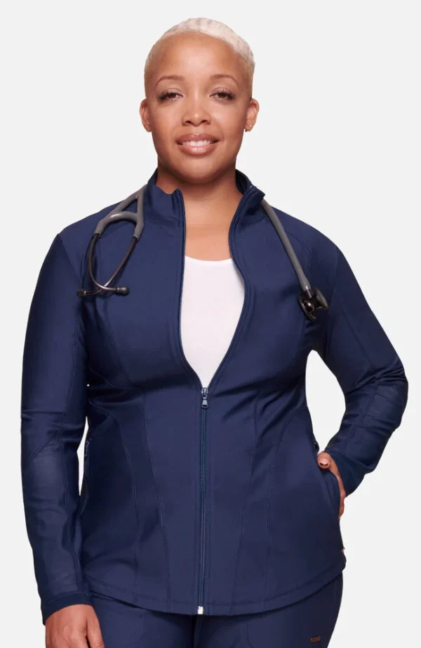 Women's Zip Front Scrub Jacket