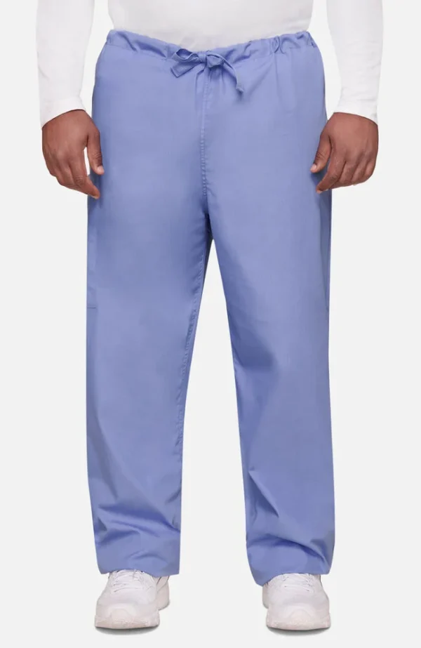 Unisex Drawstring Cargo Scrub Pant