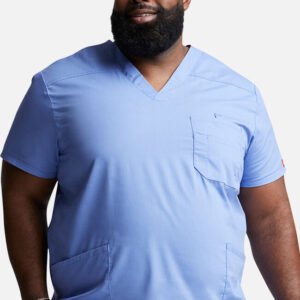 Men's V-Neck Solid Scrub Top