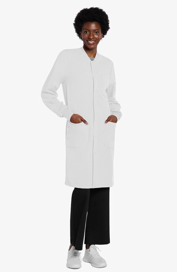 Unisex 40" Snap Front Lab Coat - Image 2
