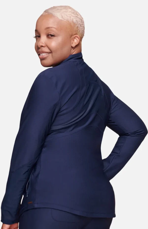 Women's Zip Front Scrub Jacket - Image 2