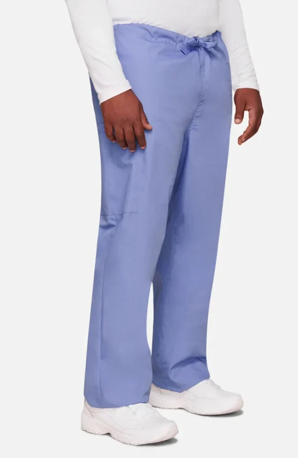 Unisex Drawstring Cargo Scrub Pant - Image 2