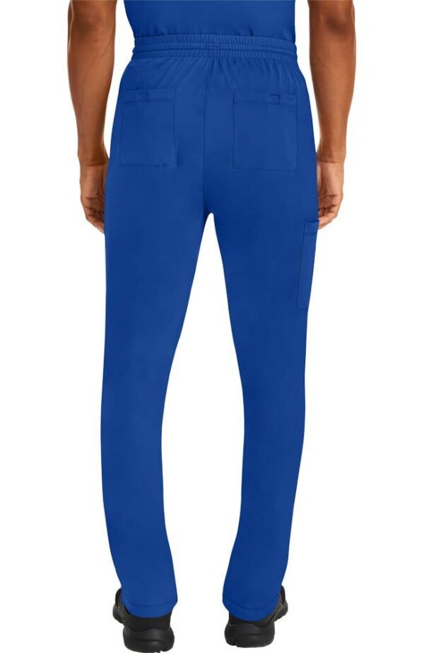 Men's Scrub Set: Matthew V-Neck Solid Top & Ryan Slim Pant - Image 3