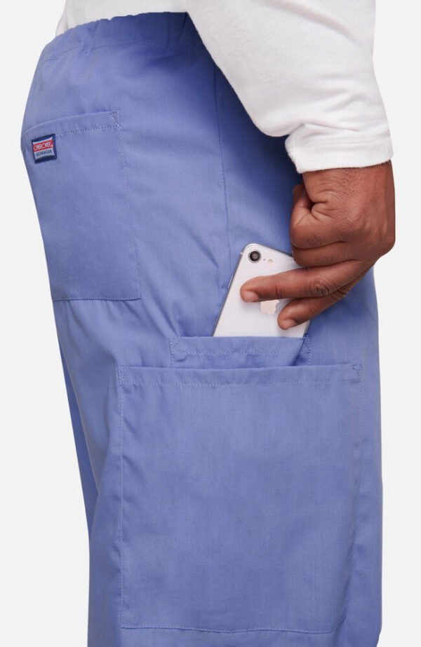 Unisex Drawstring Cargo Scrub Pant - Image 4