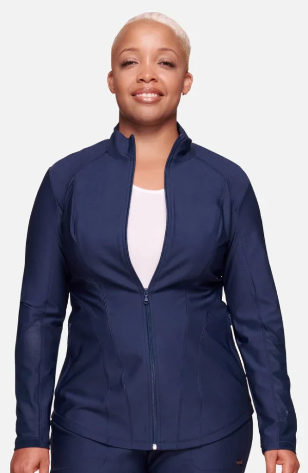 Women's Zip Front Scrub Jacket - Image 4