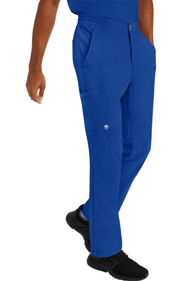 Men's Scrub Set: Matthew V-Neck Solid Top & Ryan Slim Pant - Image 5