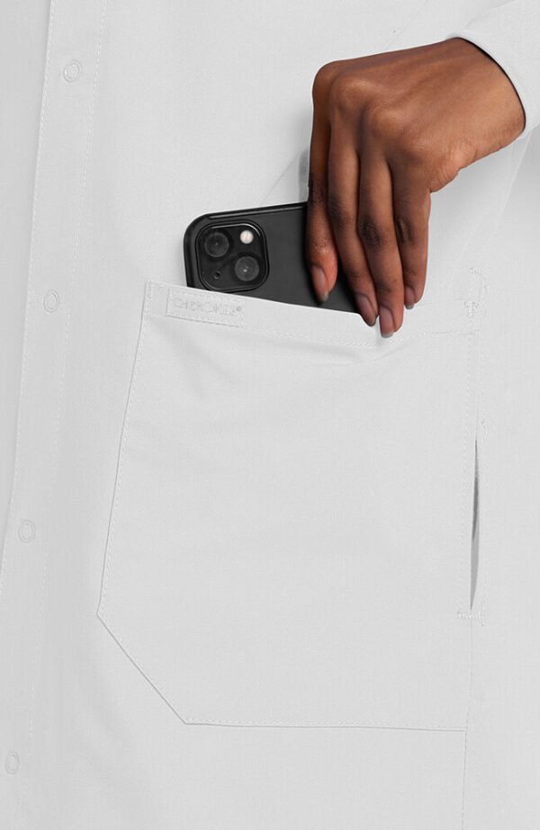 Unisex 40" Snap Front Lab Coat - Image 6